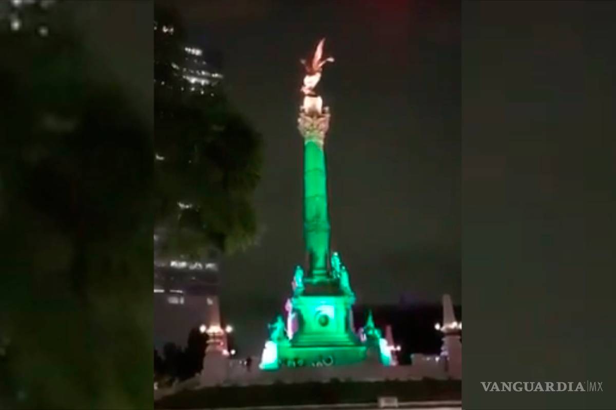 Ángel de la Independencia se tambalea durante sismo en la CDMX