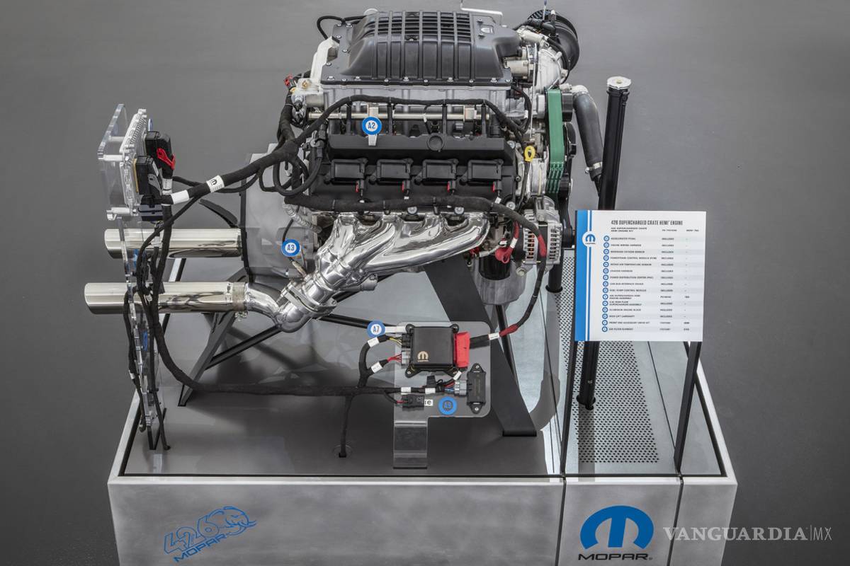 ¿Quieres un motor poderoso en tu auto?, checa el "Hellephant" de 1000 hp de Mopar