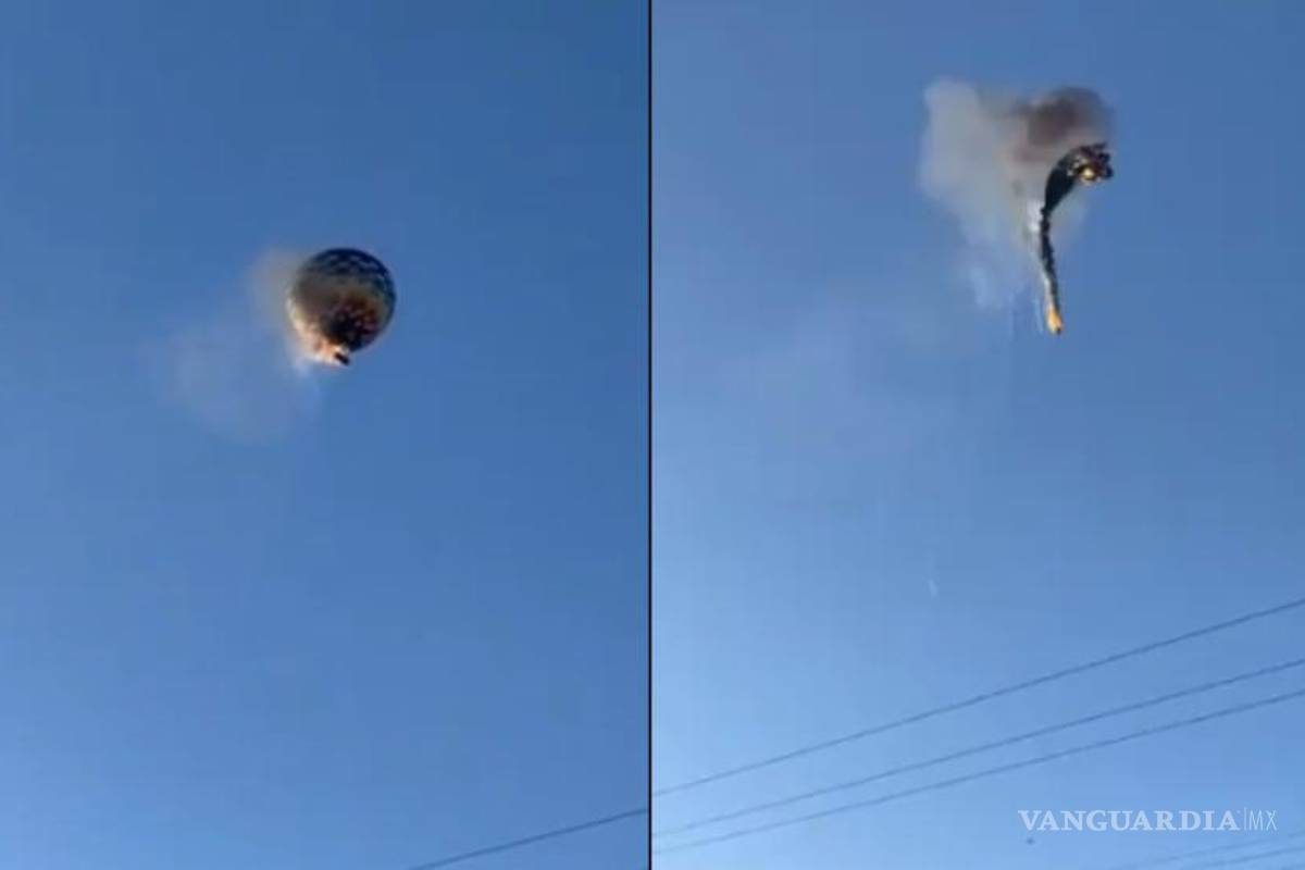 Mueren ocho personas tras incendiarse y caer globo aerostático en Brasil