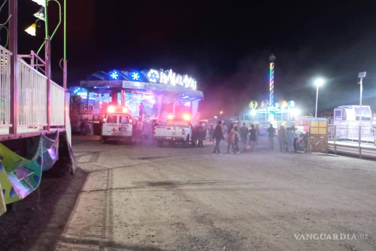 Tercer incidente en juegos mecánicos de la feria de Parras enciende alertas; ahora se safa carrito del ‘Himalaya’