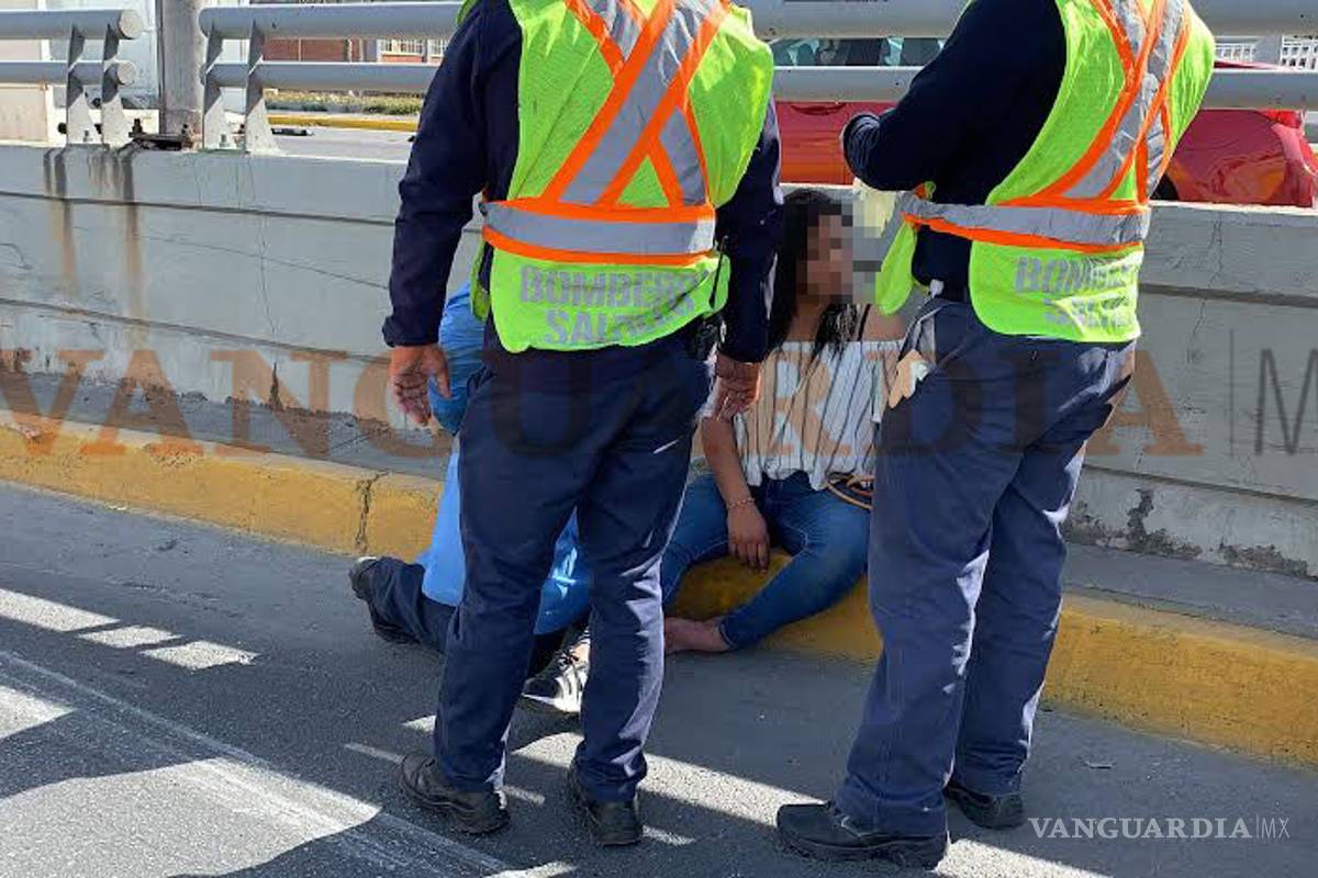 Edna volcó con 'el novio', ¡y su marido llegó a auxiliarla!