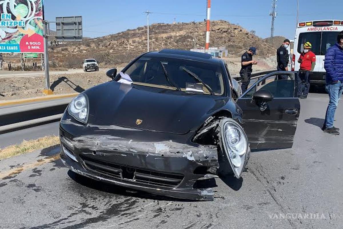 Destroza su Porsche de medio millón de pesos en la Saltillo-Monterrey