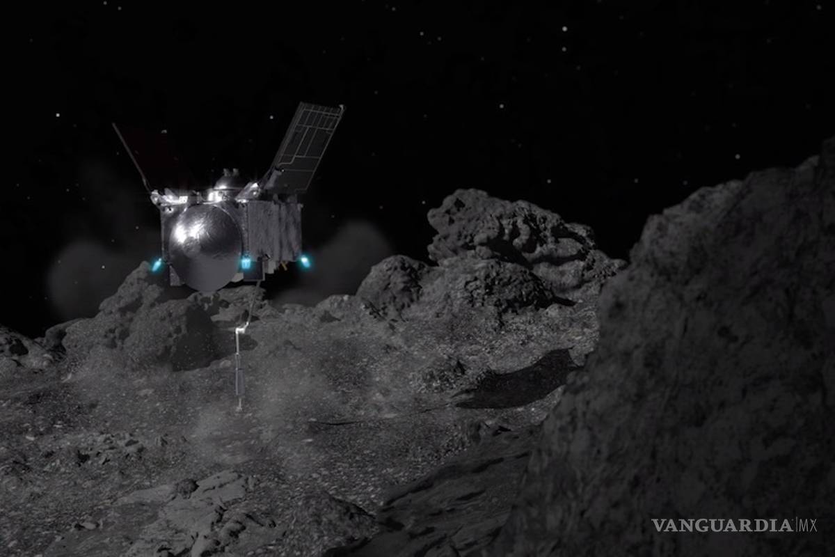 Sonda de la NASA recoge muestras por primera vez de un asteroide