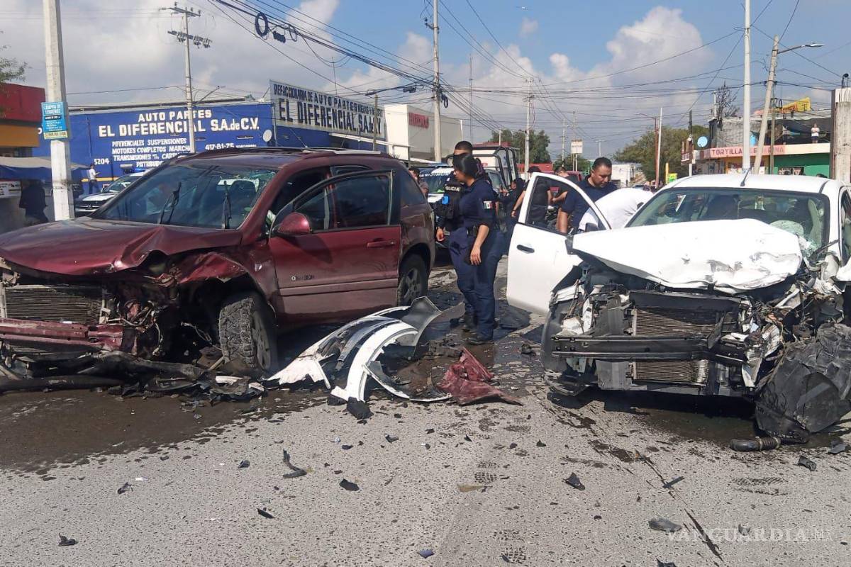 Acaba persecución en choque en la colonia Tierra y Libertad, en Saltillo
