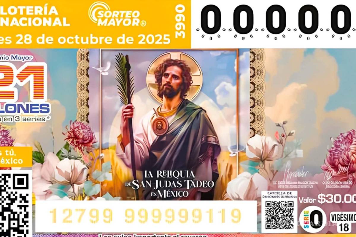 Ganador de Piedras Negras acude a cobrar premio de 1.6 millones de la Lotería Nacional