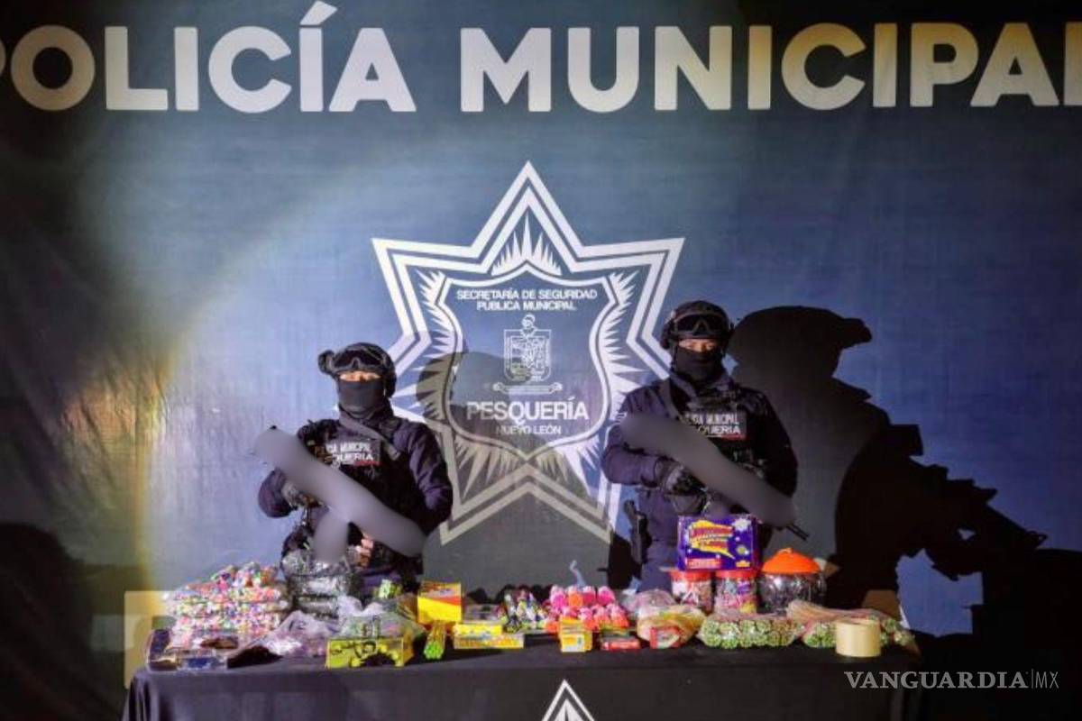 Tras tragedia, ahora decomisan 19 kilos de pirotecnia en Pesquería, Nuevo León