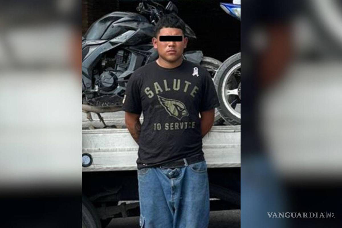 Detienen a joven por robo de dos motocicletas al sur de Saltillo