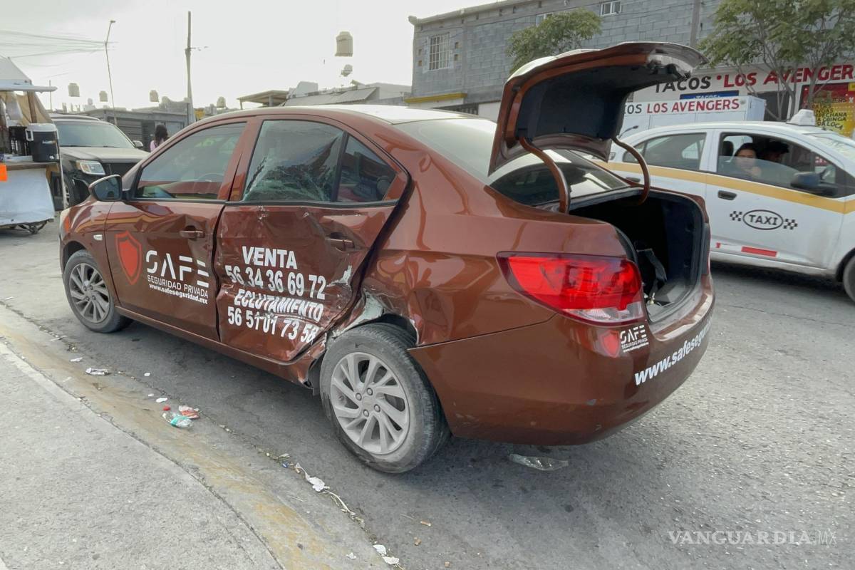 Da vuelta sin precaución y ocasiona accidente al oriente de Saltillo