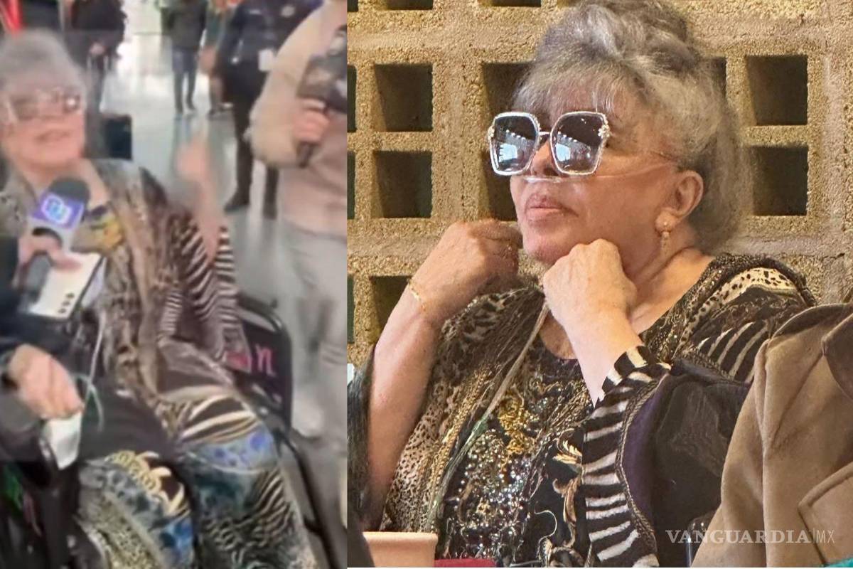 ‘Me debes respeto’: Verónica Castro reaparece con tanque de oxígeno; confronta a reportera por preguntar sobre brujería