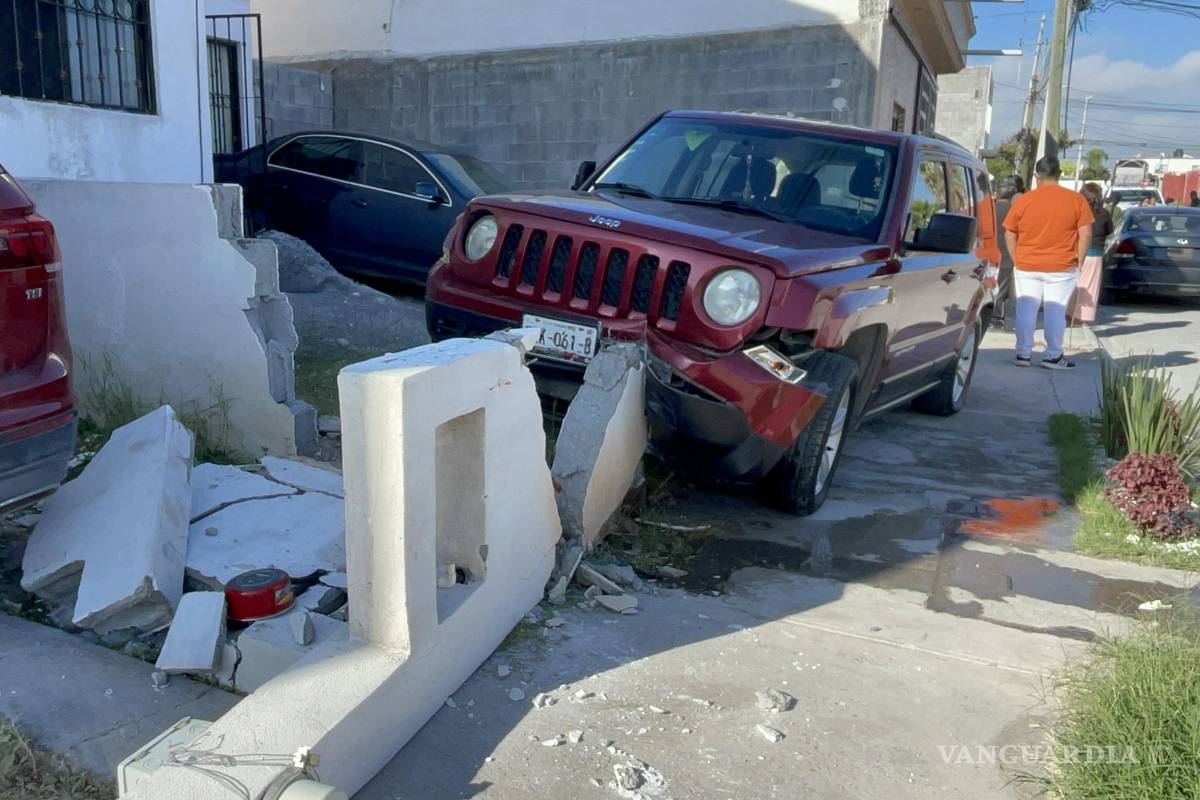 Mujer se queda dormida al volante y atropella a madre e hija en la colonia Mirasierra de Saltillo (video)