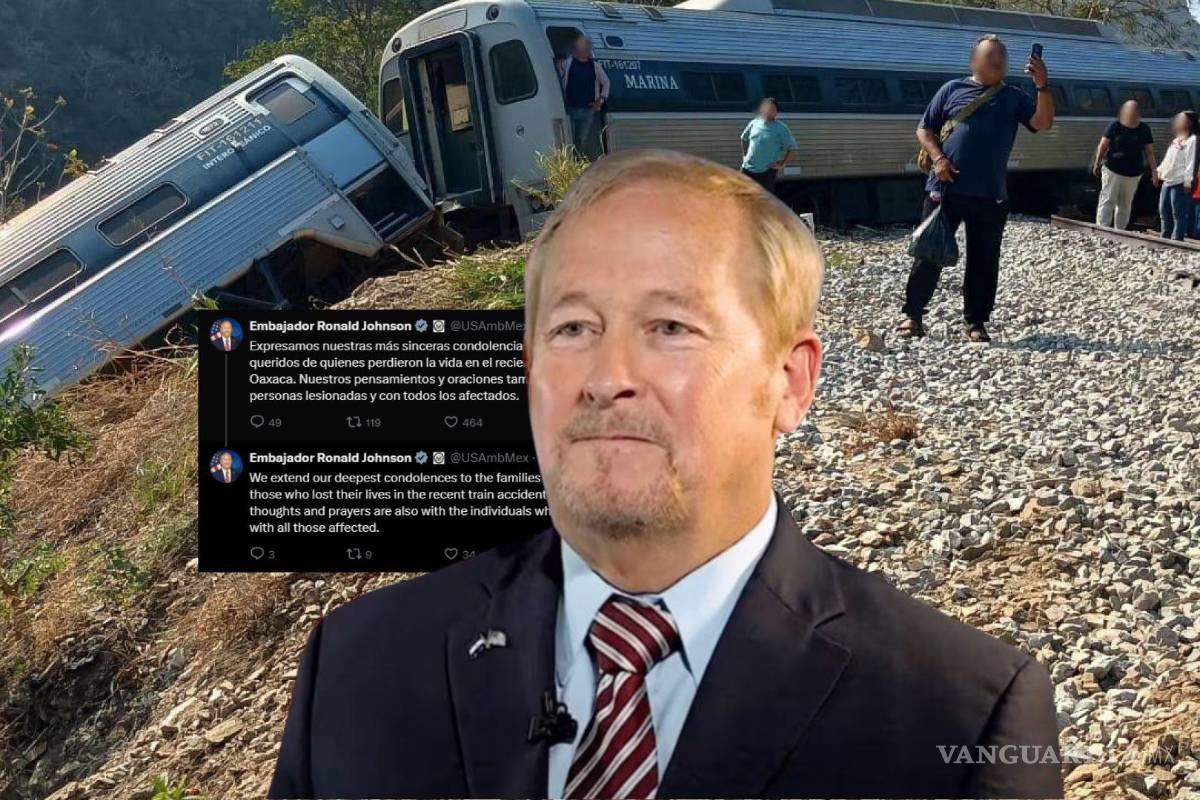 Ronald Johnson, embajador de EU en México, lamenta accidente del Tren Interoceánico