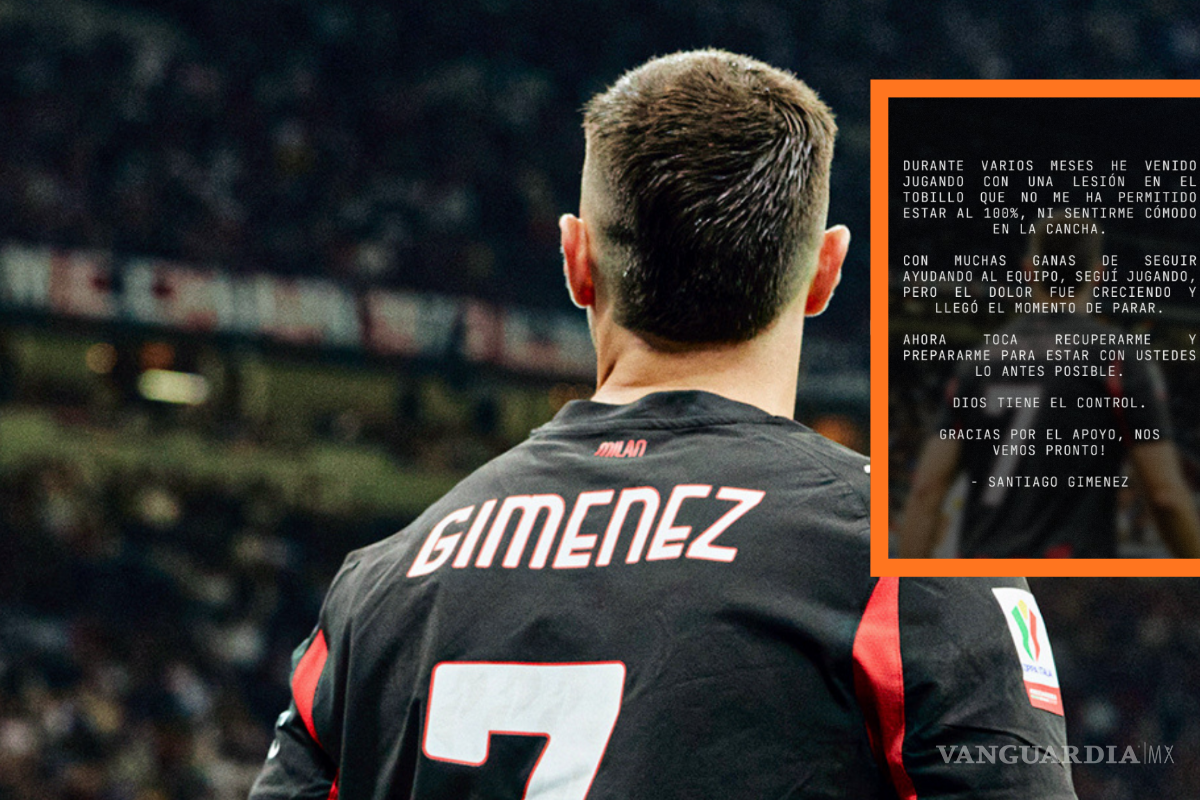 ‘Llegó el momento de parar’: Santiago Giménez revela que jugó lesionado y anuncia pausa para recuperarse