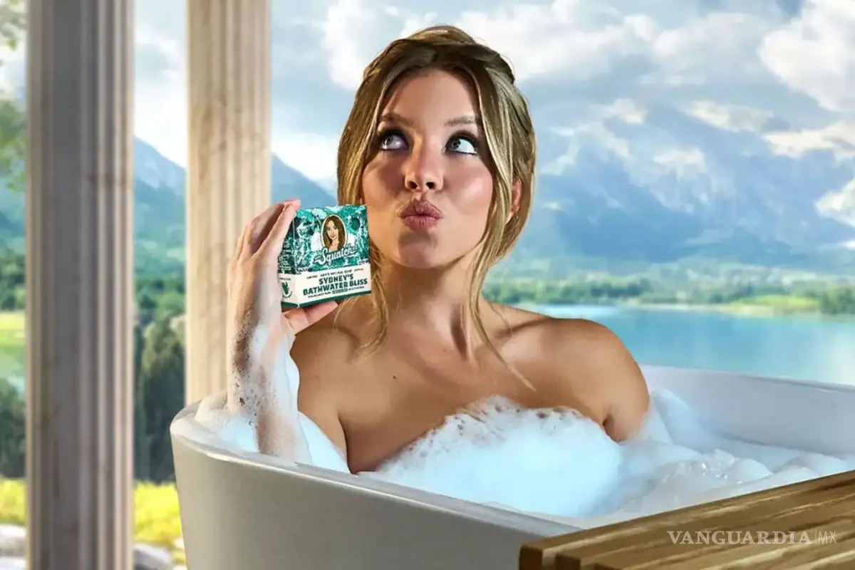 Rompe el silencio Sydney Sweeney ante fuertes críticas de mujeres por jabón hecho con agua de su baño