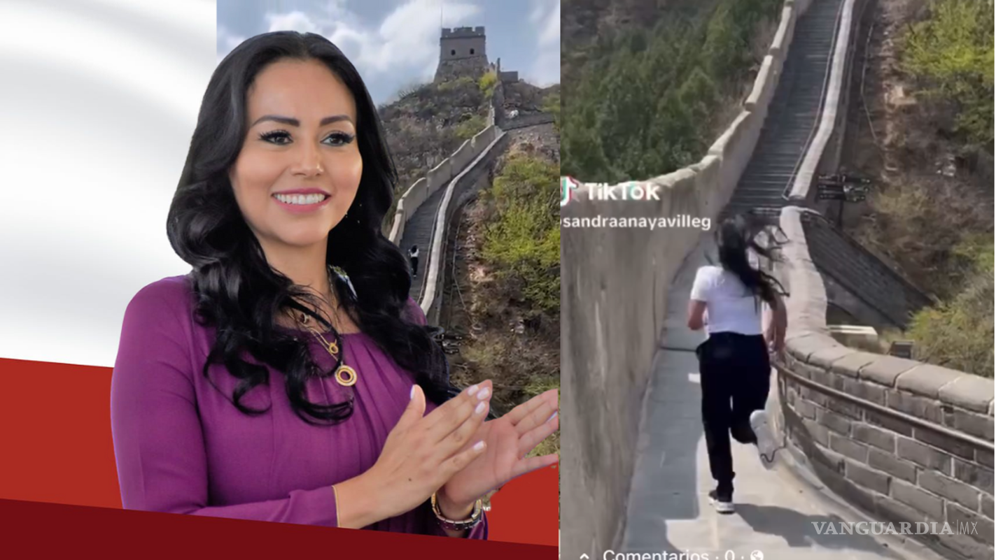 ¿No hay austeridad? Diputada de Morena presume su rutina de ejercicio desde LA MURALLA CHINA (VIDEO)