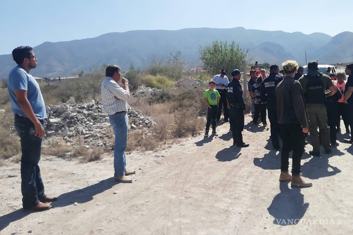 Policía se moviliza por disputa de terrenos, en Saltillo