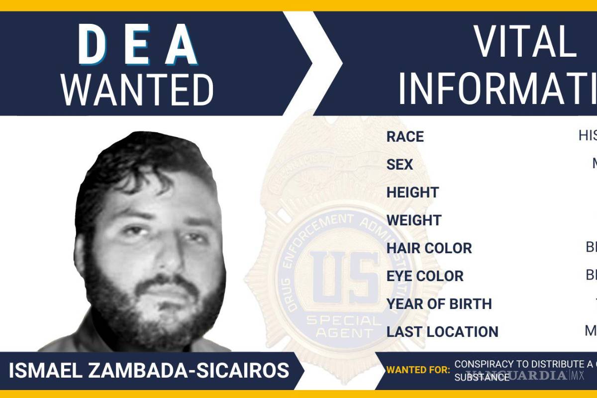 DEA recuerda en Viernes de Fugitivos ficha de búsqueda para ‘El Mayito Flaco’