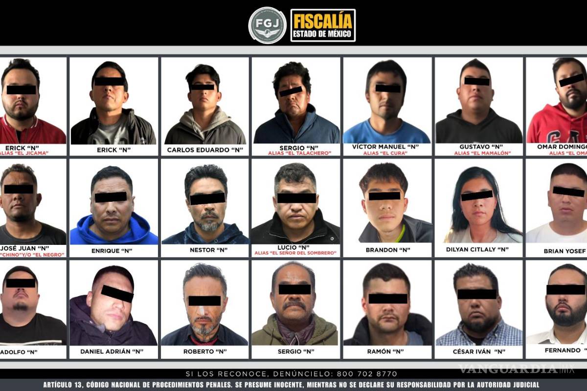 $!La FGJEM señaló que las investigaciones incluyen a agentes activos y personas ajenas a la institución por delitos de alto impacto.