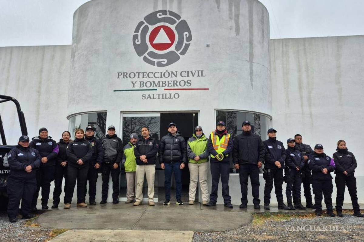 $!Policías y bomberos de Saltillo se mantienen en guardia para atender cualquier contingencia.