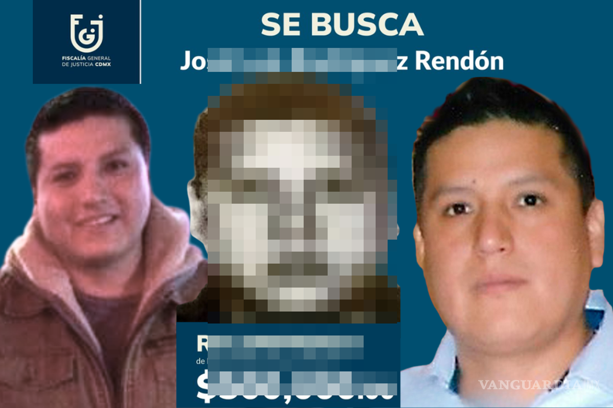 Fiscalía de la CDMX ofrece 500 mil pesos por José Luis Rodríguez Rendón, imputado por feminicidio