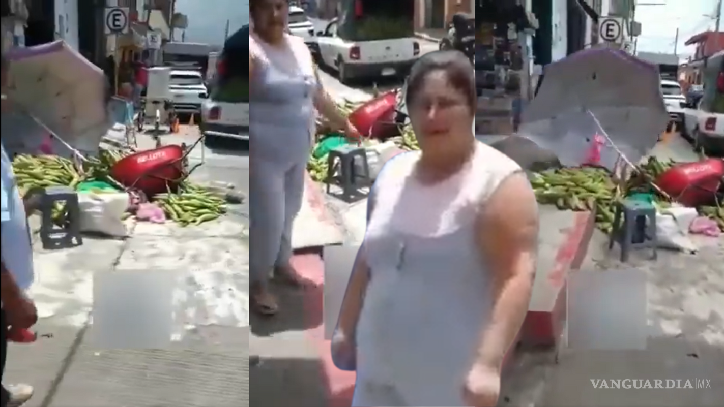 ‘Lady Elotes’: exhiben a mujer por tirar el puesto de un adulto mayor en Misantla, Veracruz