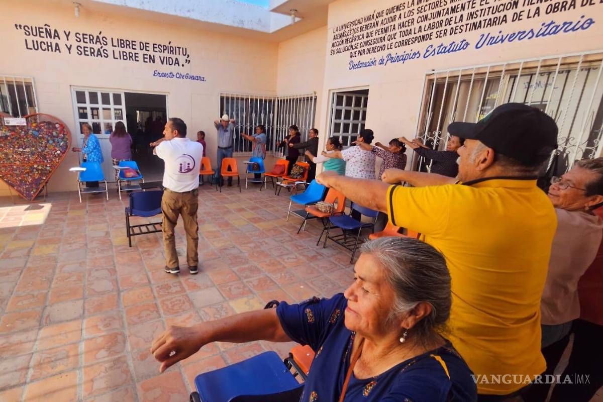 $!Participaron 25 adultos mayores en los ejercicios físicos enfocados en fortalecer los miembros inferiores.