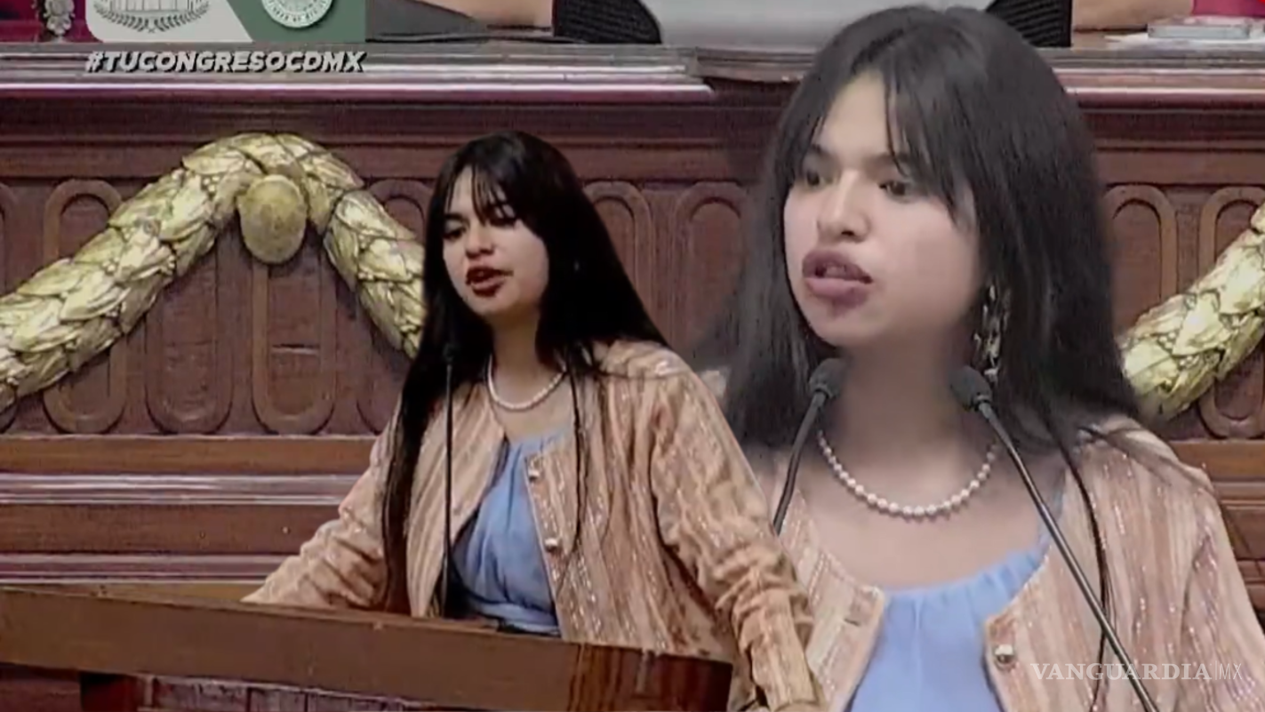 Ganadora del Premio de la Juventud reclama indiferencia a diputados de la CDMX durante su discurso