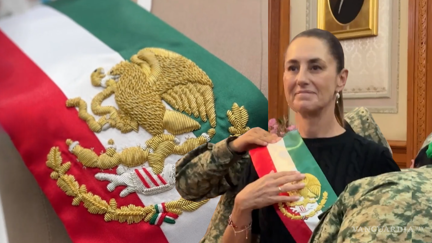 Así será la banda presidencial que utilizará Claudia Sheinbaum durante su primer Grito de Independencia