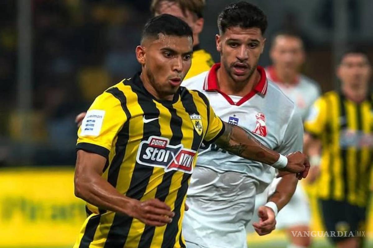 Orbelin Pineda es titular en triunfo del AEK de Atenas sobre el Panserraikos