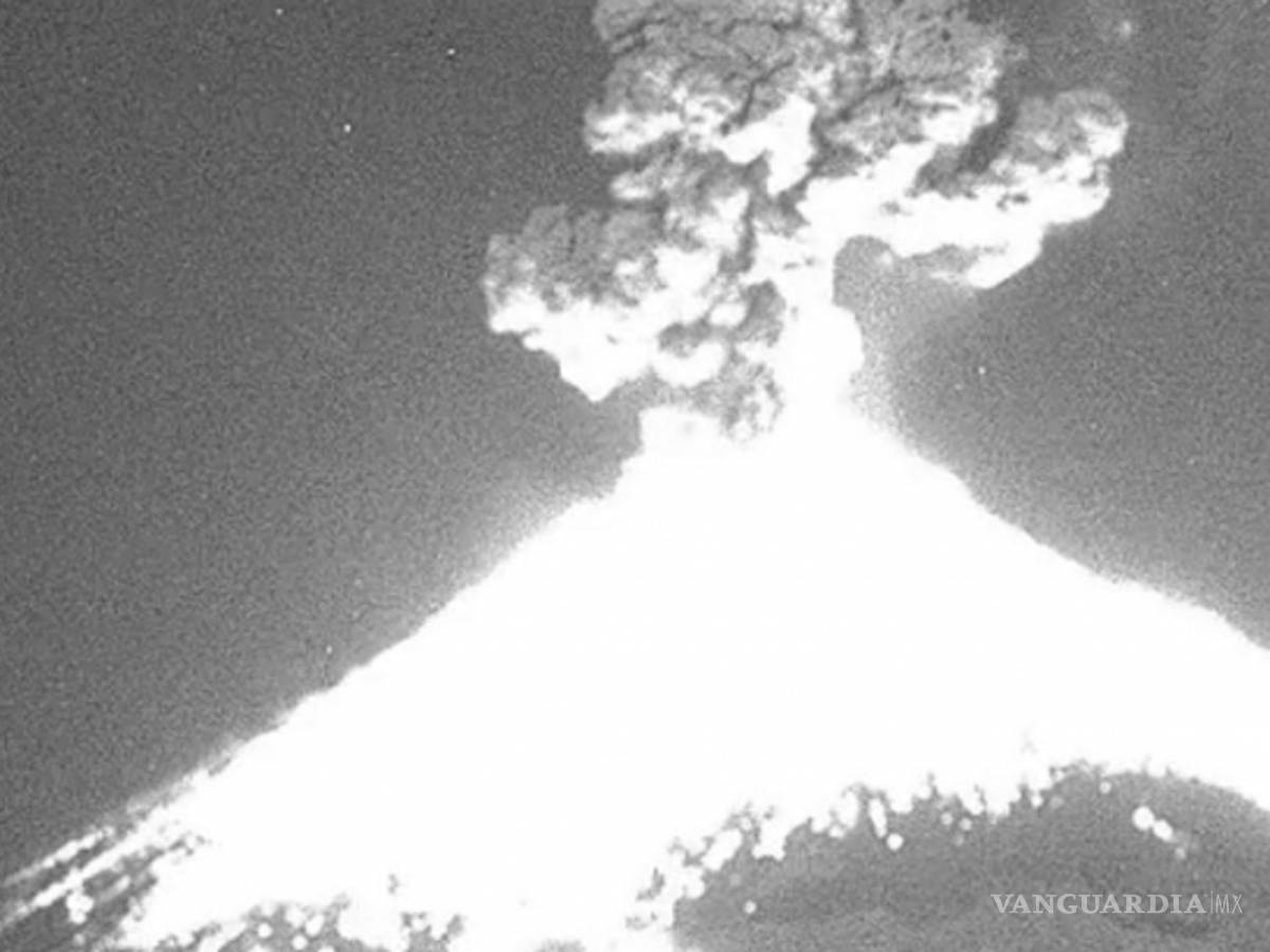 $!Violenta erupción del Popocatépetl (fotogalería)