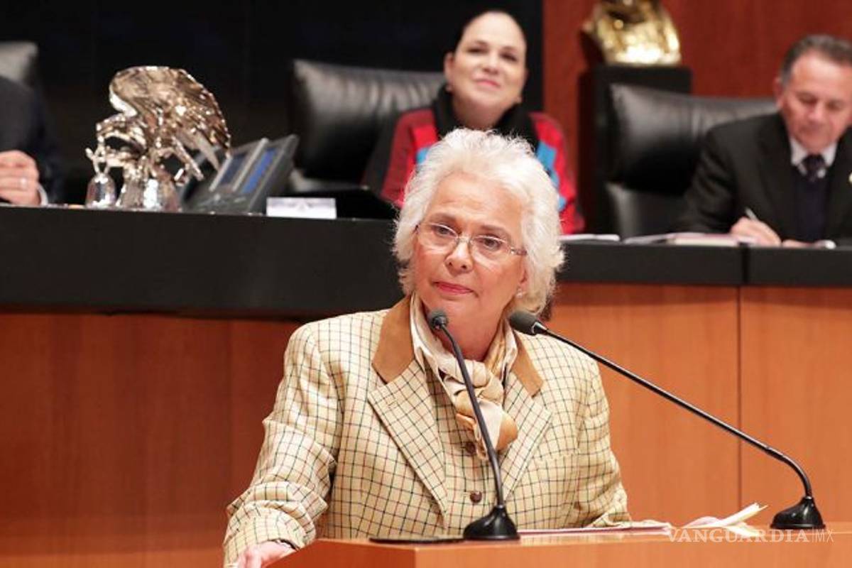 Comparecerá Olga Sánchez Cordero este miércoles en el Senado