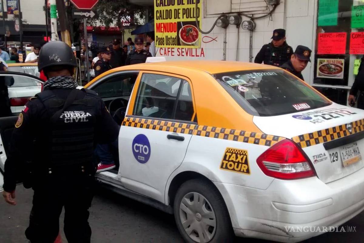 Protesta de taxistas en Monterrey deja ocho detenidos
