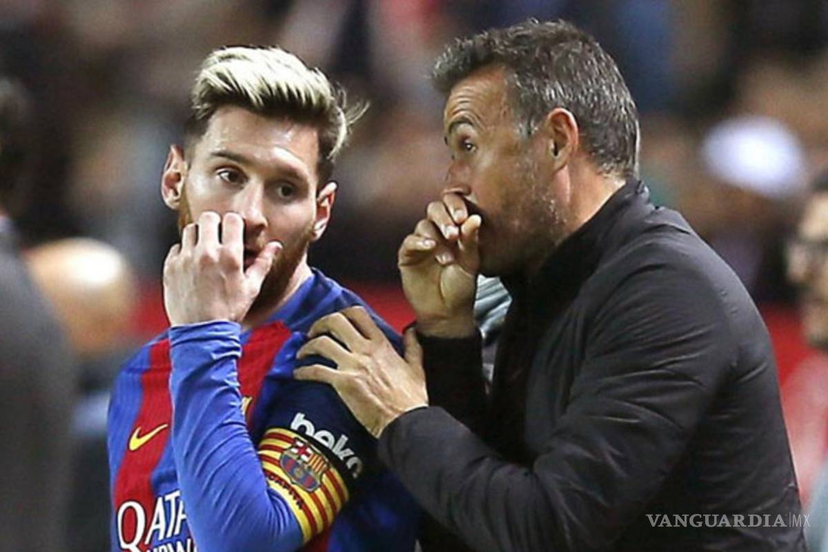 Revela Luis Enrique haber tenido conflictos con Lionel Messi durante su estadía en el Barcelona