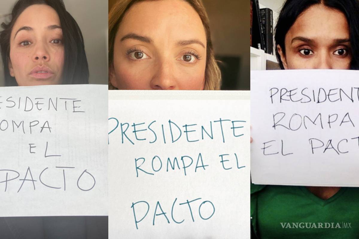 ‘Presidente, rompa el pacto’, actrices, escritoras y más exigen a AMLO que rechace candidatura de Félix Salgado Macedonio