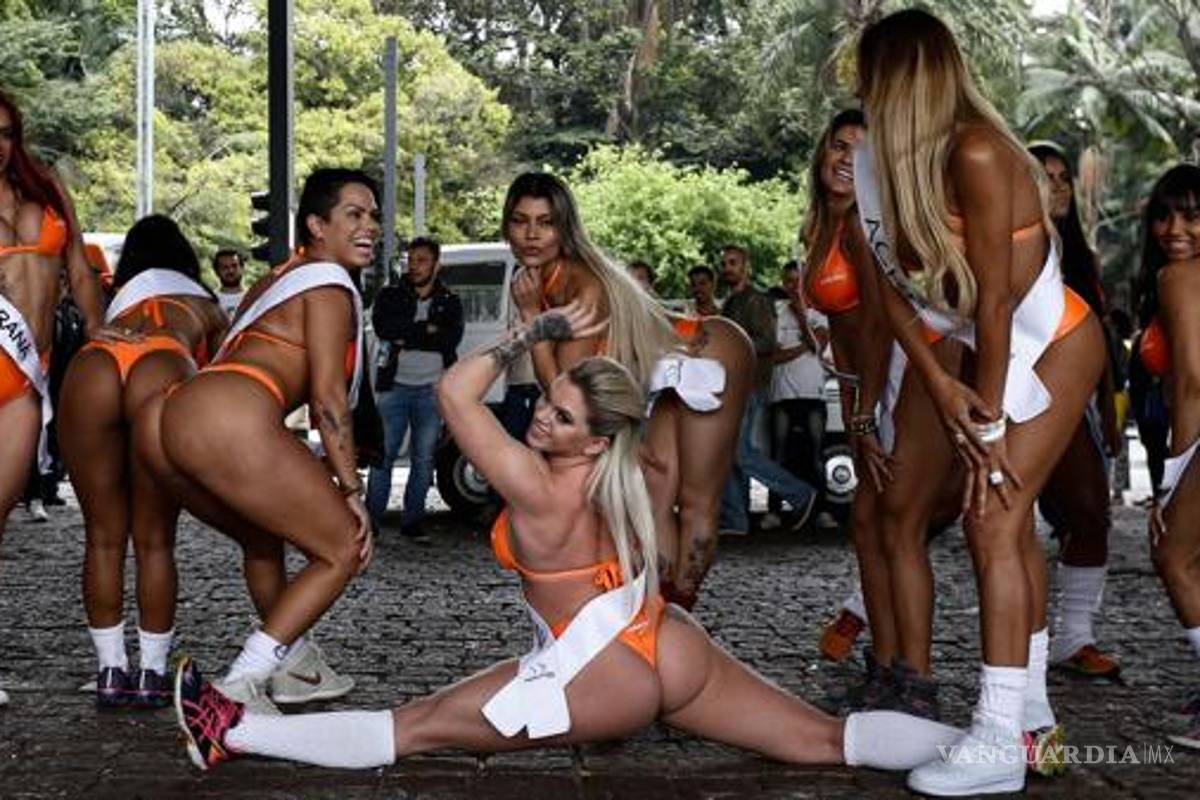 $!Candidatas al mejor trasero de Brasil 'corren' 100 metros llanos (fotos y video)