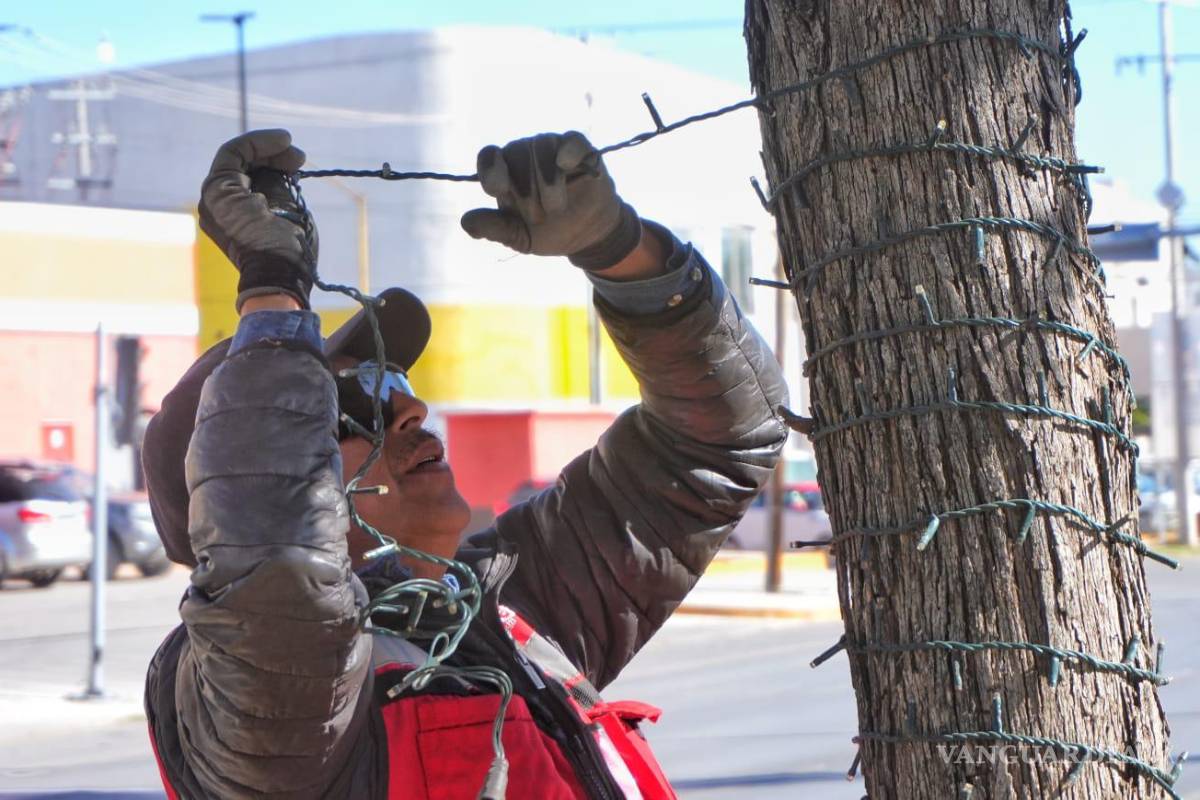 Torreón se prepara para la Navidad con 27 mil metros de luces