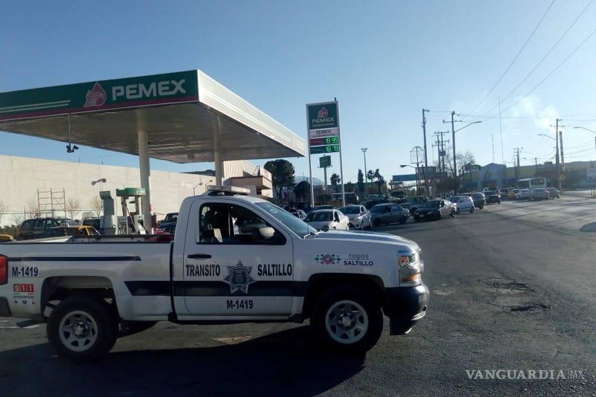 Vigilan con patrullas gasolineras de Saltillo