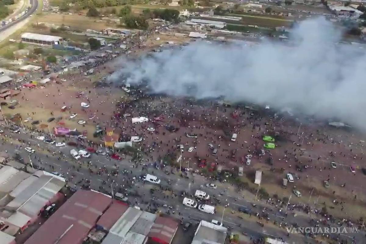 Aumenta a 29 la cifra de muertos tras explosión en mercado de Tultepec; hay 72 heridos