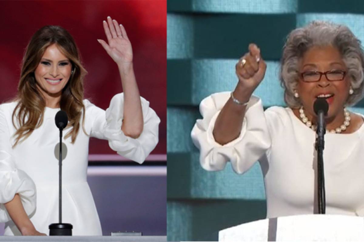 Congresista demócrata 'plagia' el vestido de Melania Trump