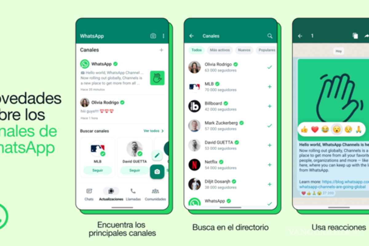 $!Novedades de WhatssApp. ¿Cómo encontrar los canales en directorio?