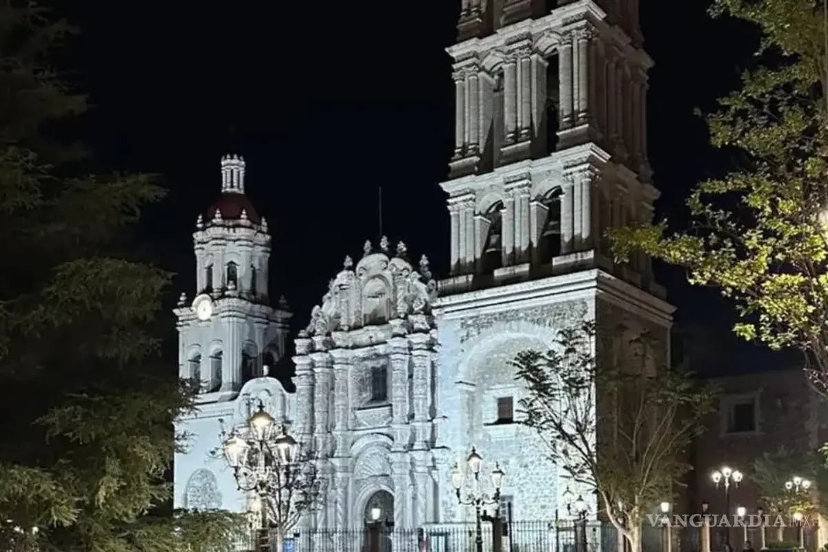 Proyecto de iluminación de la Catedral de Saltillo quedará lista en este mes