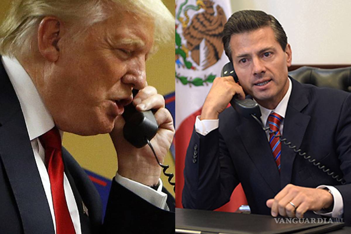 SRE rechaza versión de periodista sobre llamada entre Trump y Peña Nieto