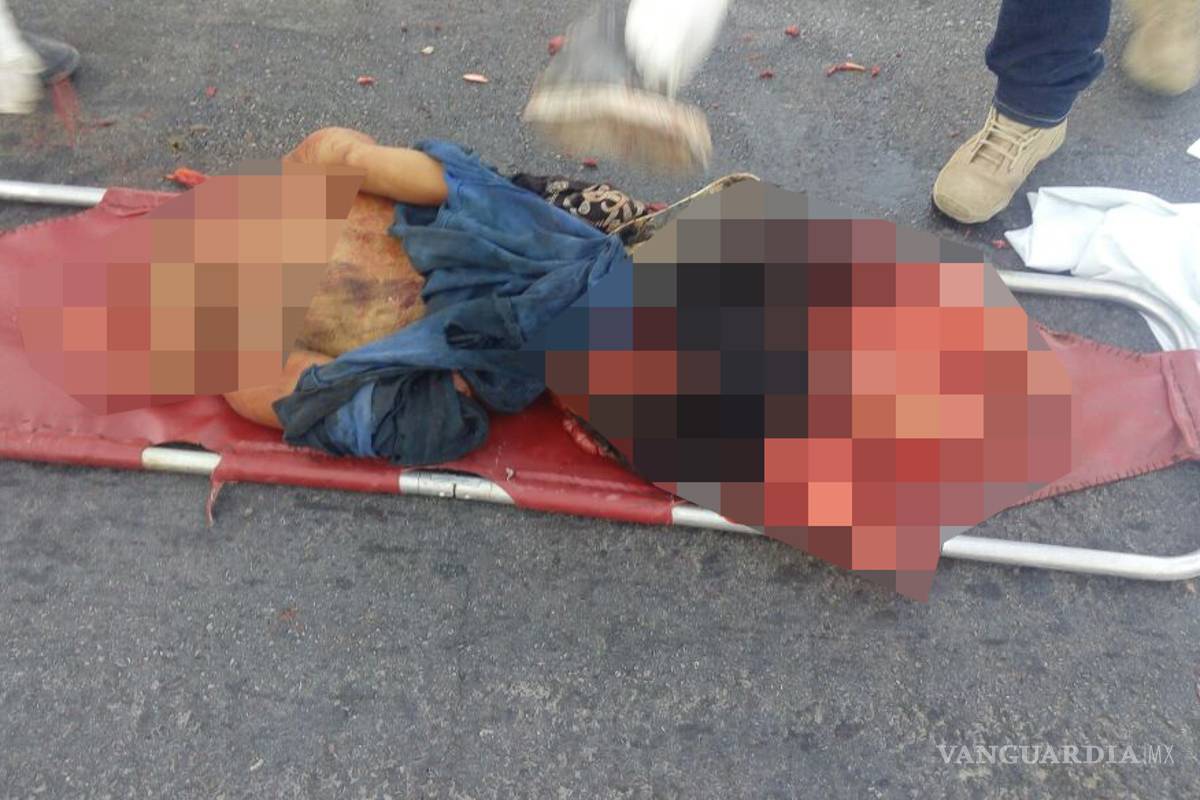 Vehículos lo despedazan en la carretera a Saltillo