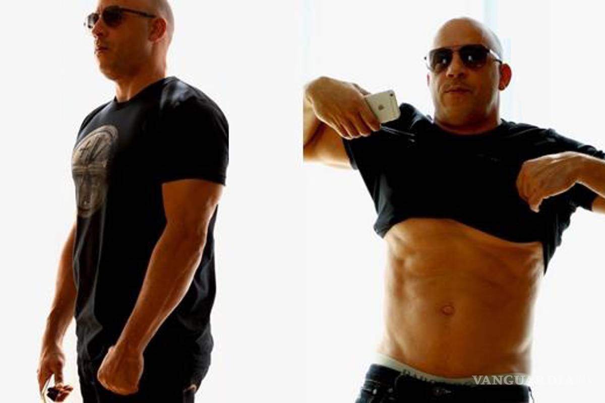 Vin Diesel demuestra que no tiene sobrepeso