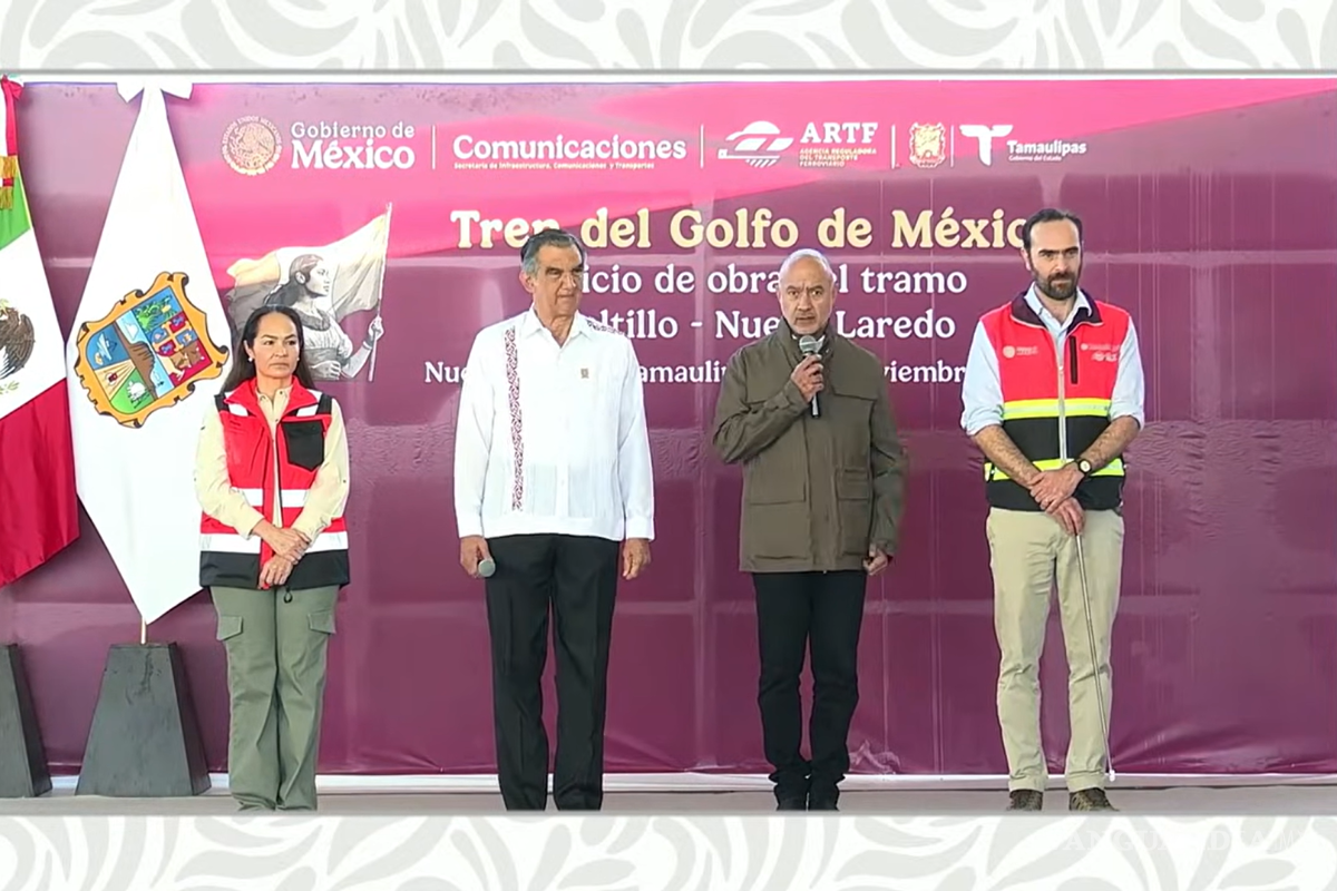 $!El Tren del Golfo de México, en el tramo de Saltillo-Nuevo Laredo, contará con estaciones en Saltillo, Monterrey, Derramadero y Ramos Arizpe