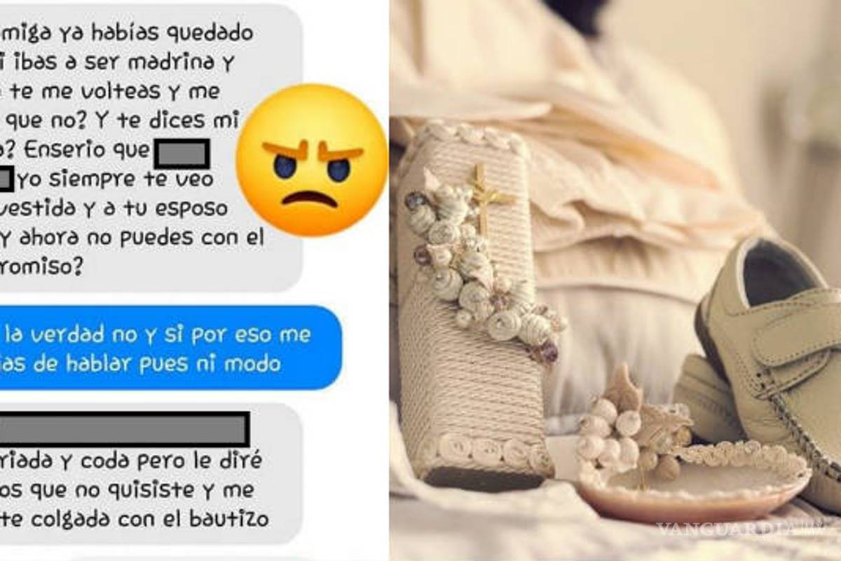 Mujer exige a madrina de bautizo que pague todo 'para que valga el compadrazgo'