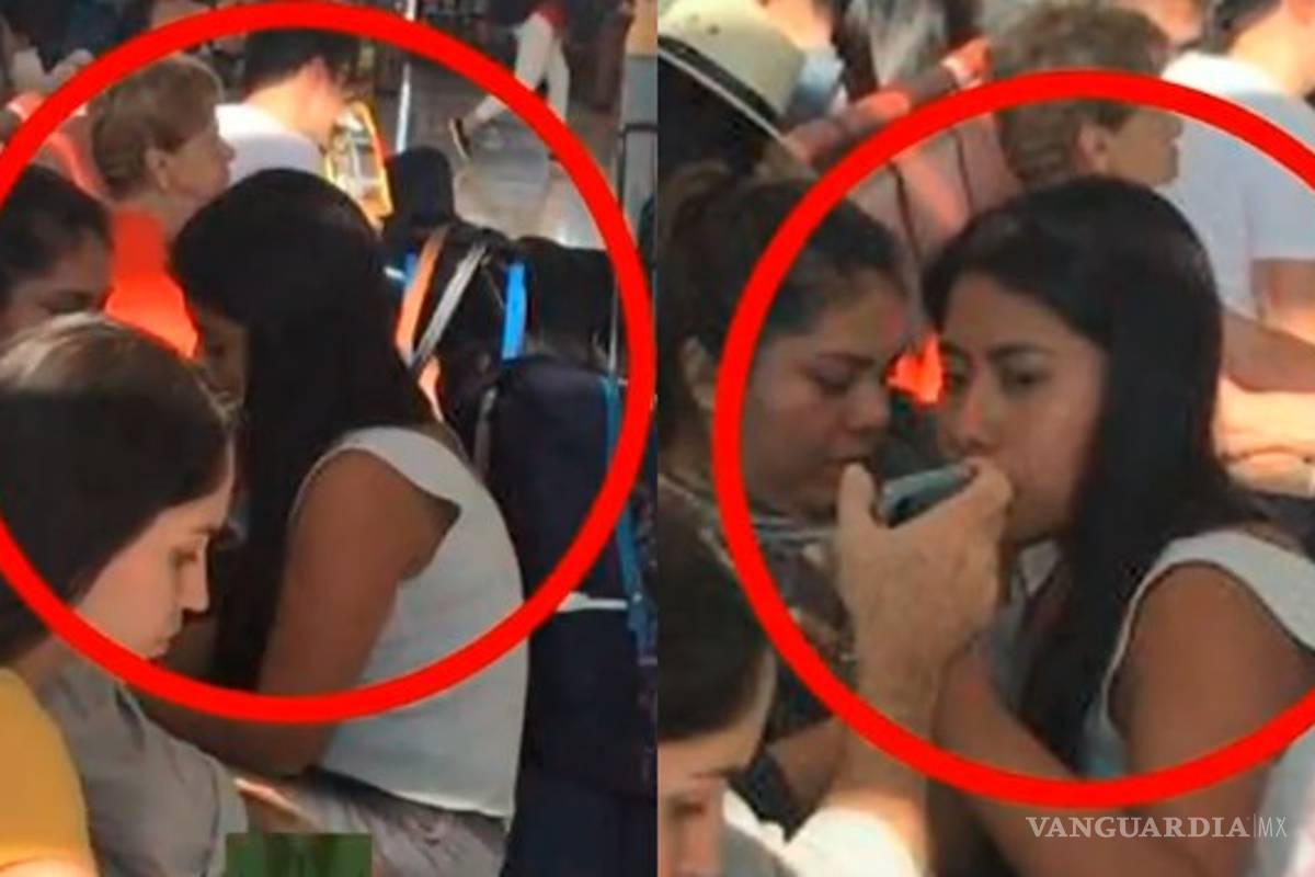 ¿Se le subió a Yalitza Aparicio? Se sienta de espaldas en aeropuerto para que no la molesten