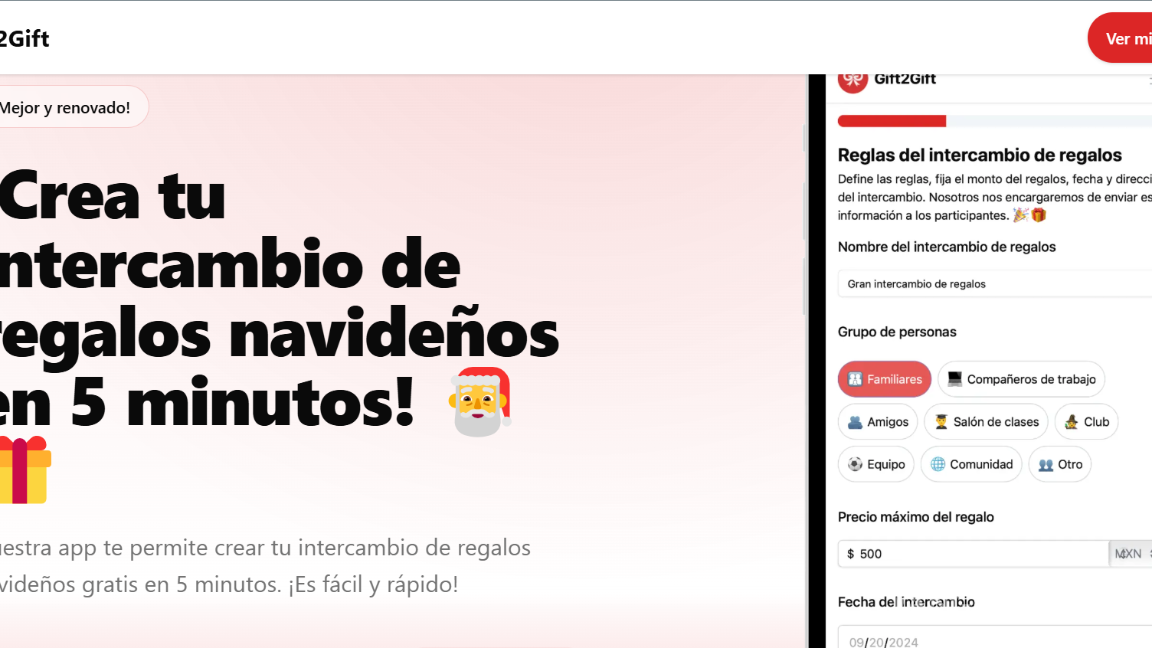 $!¡Sin Complicaciones! Las 5 mejores páginas y apps gratuitas para organizar tu intercambio navideño