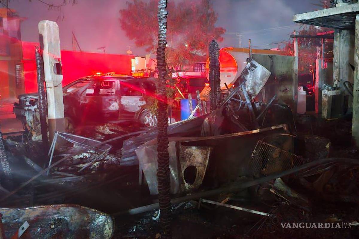 Incendio deja un calcinado y un herido en Pesquería, Nuevo León