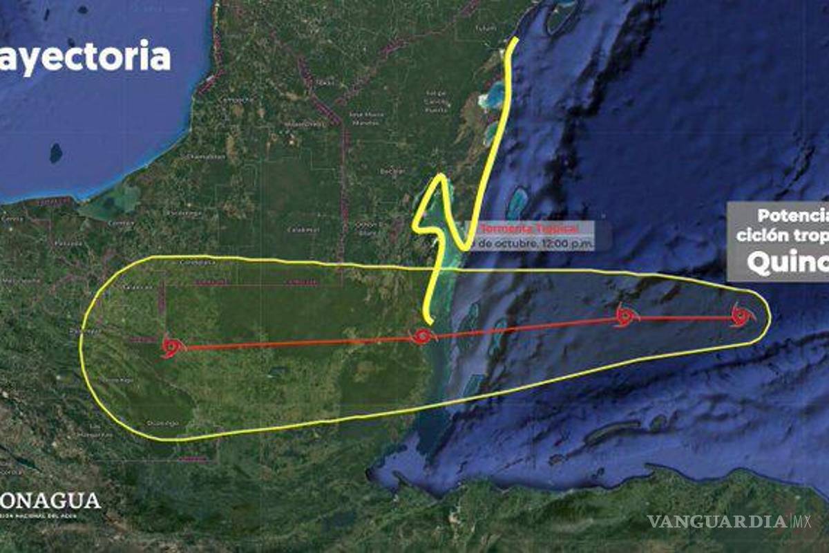 Potencial ciclón ‘Quince’ sería tormenta ‘Nadine’ en 24 horas: ¿Qué estados afectará, según Conagua?