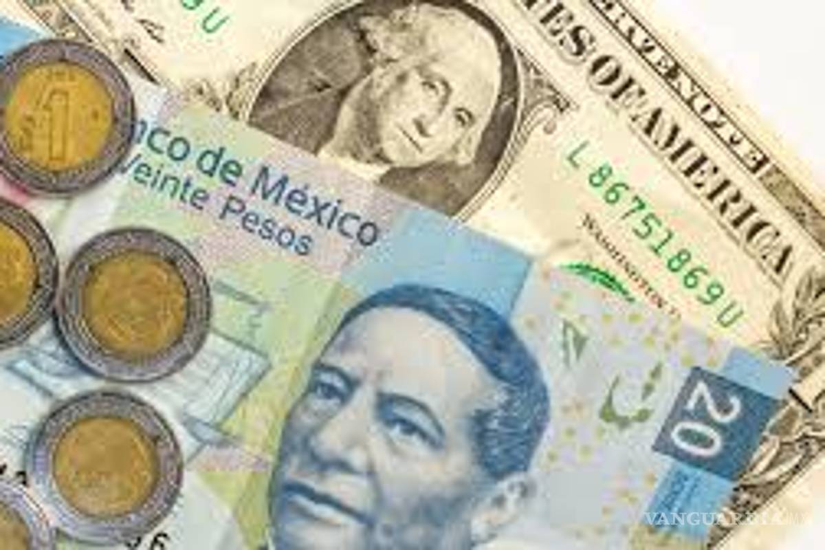 Peso mexicano avanza por debilidad de dólar, cotiza en 21.1648 unidades